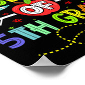 Eerste dag van de 5e graad leraar Terug naar schoo Poster (Hoek)