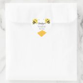 Eerste dag van de Bijen, gewoon bedankt Hart Sticker (Tas)