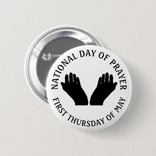 Eerste dag van de Button van de religieuze feestda (Voorkant /achterkant)