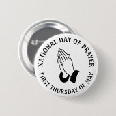 Eerste dag van de Button van de religieuze feestda (Voorkant /achterkant)