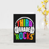 eerste dag van de derde klas rockt terug naar scho kaart (Gele Bloem)