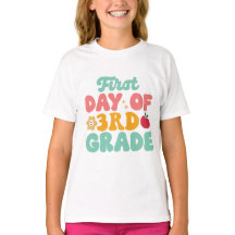 Eerste dag van de derde klas school T-shirt