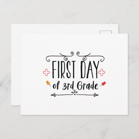 Eerste dag van de derde rang briefkaart (Voorkant / Achterkant)