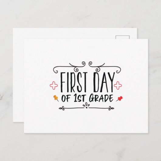 Eerste dag van de eerste graad briefkaart (Voorkant / Achterkant)