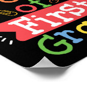 Eerste dag van de eerste graad Hallo eerste graad Poster (Hoek)