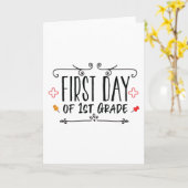 Eerste dag van de eerste graad kaart (Gele Bloem)