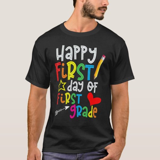 Eerste dag van de eerste graad van leraar terug na t-shirt (Voorkant)