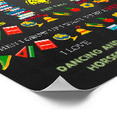 Eerste dag van de eerste GRADEMISTEUR, zwart en kl Poster (Hoek)