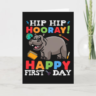 Eerste dag van de eerste schoolklas kaart