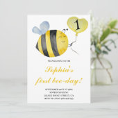Eerste dag van de eerste verjaardag van de bijenho kaart (Staand voorkant)