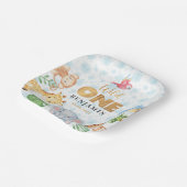 Eerste dag van de geboorte van één Oerwoud op P Papieren Bordje (Gebogen)