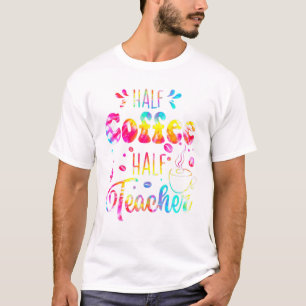 Eerste dag van de halve schoolkoffie t-shirt