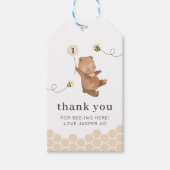 Eerste dag van de honingbijendag Beer Cadeaulabel (Voorkant)