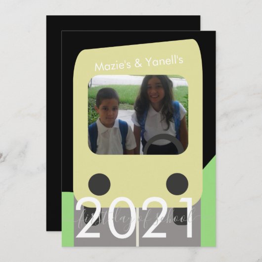 Eerste dag van de Kaart van de Broer van het Manus (Voorkant / Achterkant)