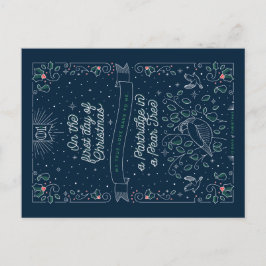 EERSTE DAG VAN DE KERST / kerst Briefkaart