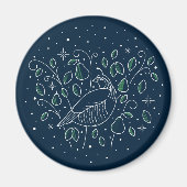 Eerste dag van de kerstmaas magneet (Voorkant)