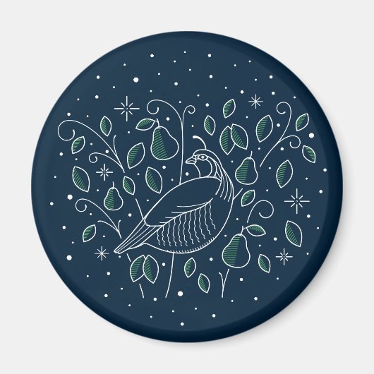 Eerste dag van de kerstmaas magneet (Voorkant)