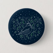 Eerste dag van de kerstman Button Pin (Voorkant)