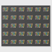 Eerste dag van de Kinder Kinderopleiding Cadeaupapier (Vlak)