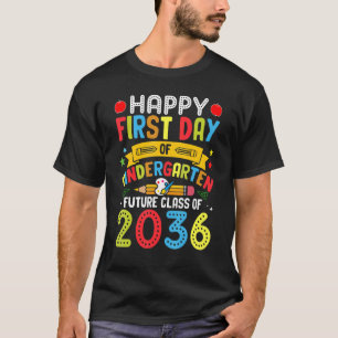 Eerste dag van de kinderdagverblijf van 2036 naar t-shirt