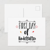 Eerste dag van de Kindergarten Briefkaart (Voorkant / Achterkant)