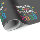 Eerste dag van de Kindergarten, Kinder klasse 2033 Cadeaupapier (Rol Hoek)