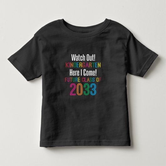 Eerste dag van de Kindergarten, Kinder klasse 2033 Shirts (Voorkant)