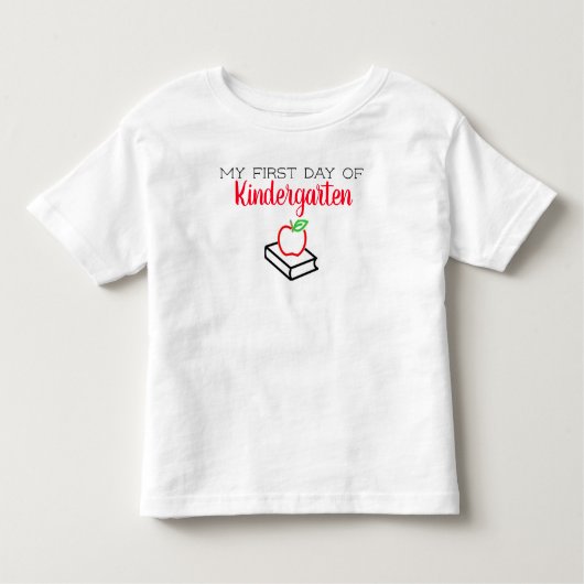 Eerste dag van de Kindergarten Kinder Shirts (Voorkant)