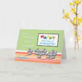 Eerste dag van de Kindergarten, Mice en SMART Boar Kaart (Gele Bloem)