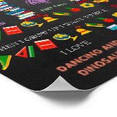 Eerste dag van de Kindergartengebarentaal, zwart & Poster (Hoek)