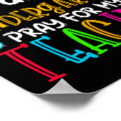 Eerste dag van de kindertuin voor mijn leraar teru poster (Hoek)