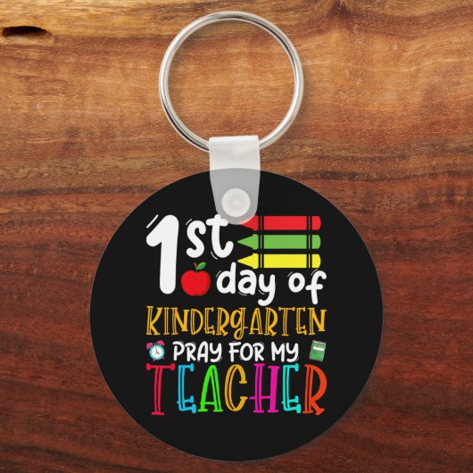 Eerste dag van de kindertuin voor mijn leraar teru sleutelhanger (Voorkant)