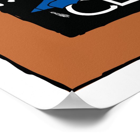 Eerste dag van de klas Tekens Student Art - Blauw Poster (Hoek)