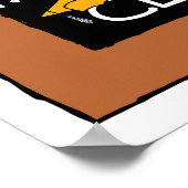 Eerste dag van de klas Tekens Student Art - Geel Poster (Hoek)