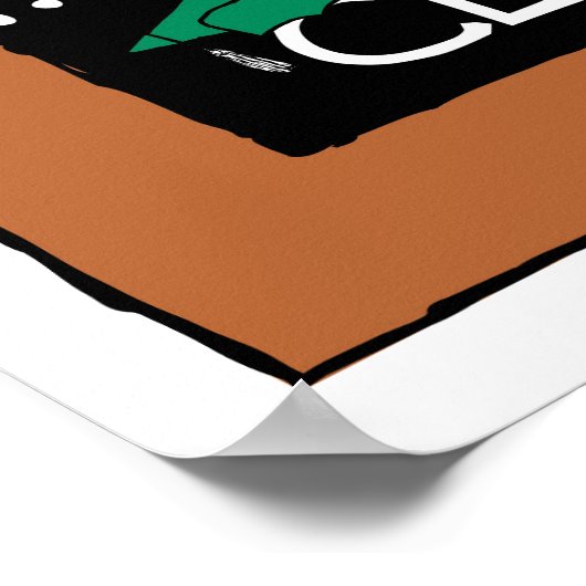 Eerste dag van de klas Tekens Student Art - Groen Poster (Hoek)