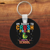 Eerste dag van de kleuters Prek Boys Back to Schoo Sleutelhanger (Voorkant)