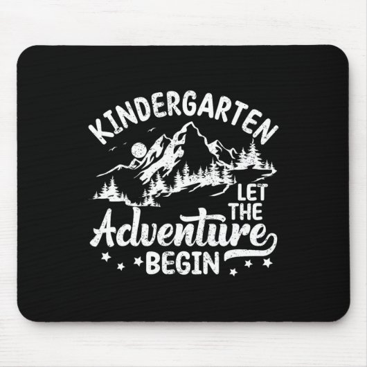 Eerste dag van de kleuterschool 1e dag van de scho muismat (Voorkant)