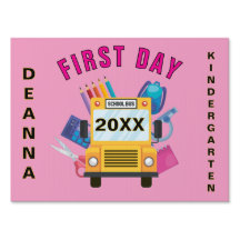 Eerste dag van de kleuterschool gewoonte