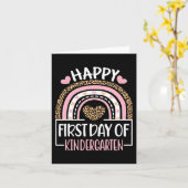 Eerste dag van de kleuterschool Leuk Terug naar sc Kaart (Gele Bloem)