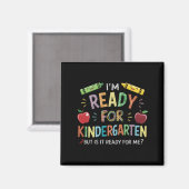 Eerste dag van de kleuterschool leuk terug naar sc magneet (Voorkant / Achterkant)