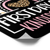 Eerste dag van de kleuterschool Leuk Terug naar sc Poster (Hoek)