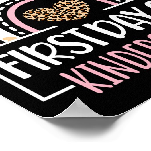 Eerste dag van de kleuterschool Leuk Terug naar sc Poster (Hoek)