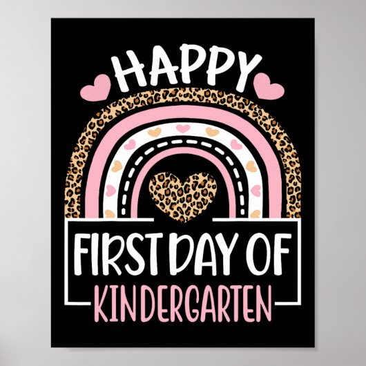 Eerste dag van de kleuterschool Leuk Terug naar sc Poster (Voorkant)