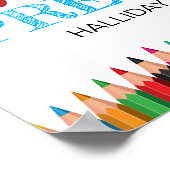 Eerste dag van de kleuterschool Minimalist Terug n Poster (Hoek)