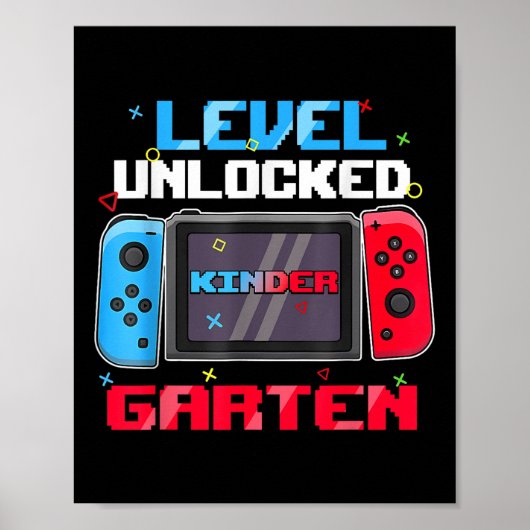 Eerste dag van de kleuterschool Niveau ontgrendeld Poster (Voorkant)