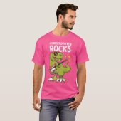 Eerste dag van de kleuterschool Rocks T-Rex Boy T-shirt (Voorkant volledig)