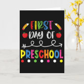 Eerste dag van de kleuterschool Terug naar school Kaart (Gele Bloem)