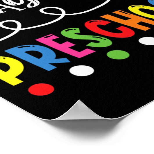 Eerste dag van de kleuterschool Terug naar school  Poster (Hoek)