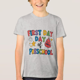 Eerste dag van de kleuterschool Tri-Blend shirt