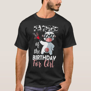 Eerste dag van de Koe van de geboorte-meisjesfamil T-shirt